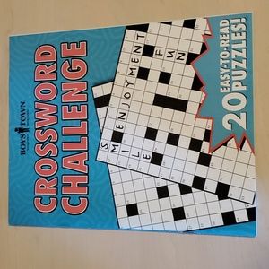 Crossword Challenge - 20 Easy-to-Read Puzzles!
